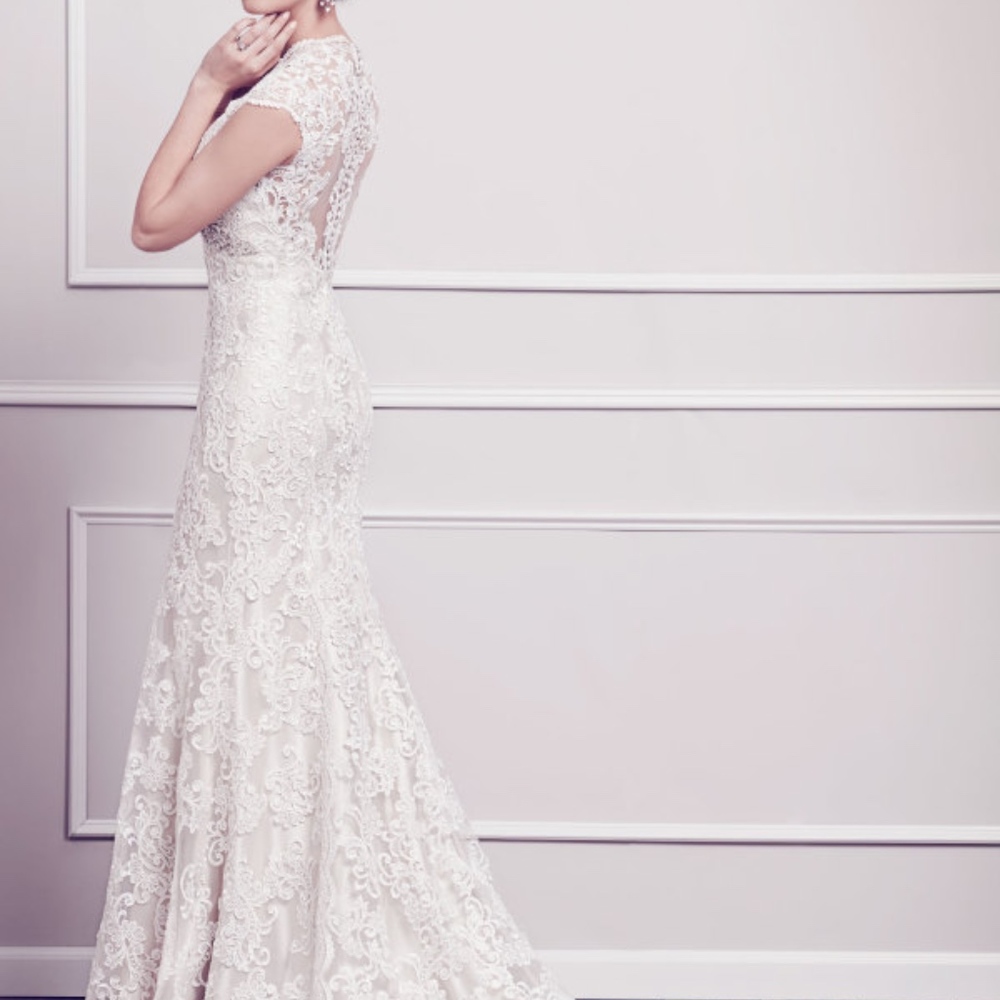 Kenneth Winston, & custom made VEIL, Size 6 - Picture 5 of 8